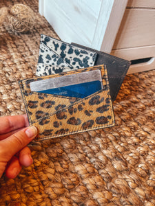 Leather Hairon Card Holders